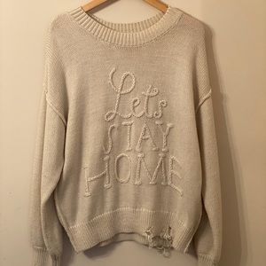 Wildfox “Let’s Stay Home” Sweater